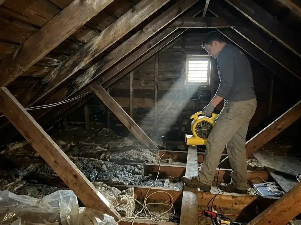 attic-water-damage-drying-proc-007 — frequently asked questions, Emergency Water Extraction & 24/7 Flood Response in St. Sim…